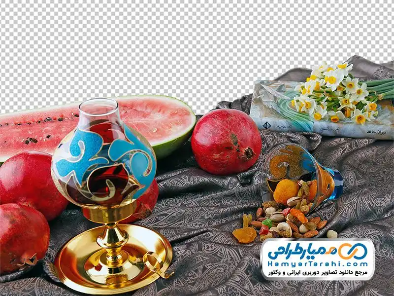 دوربری سفره سنتی شب یلدا فایل دوربری سفره سنتی شب چله