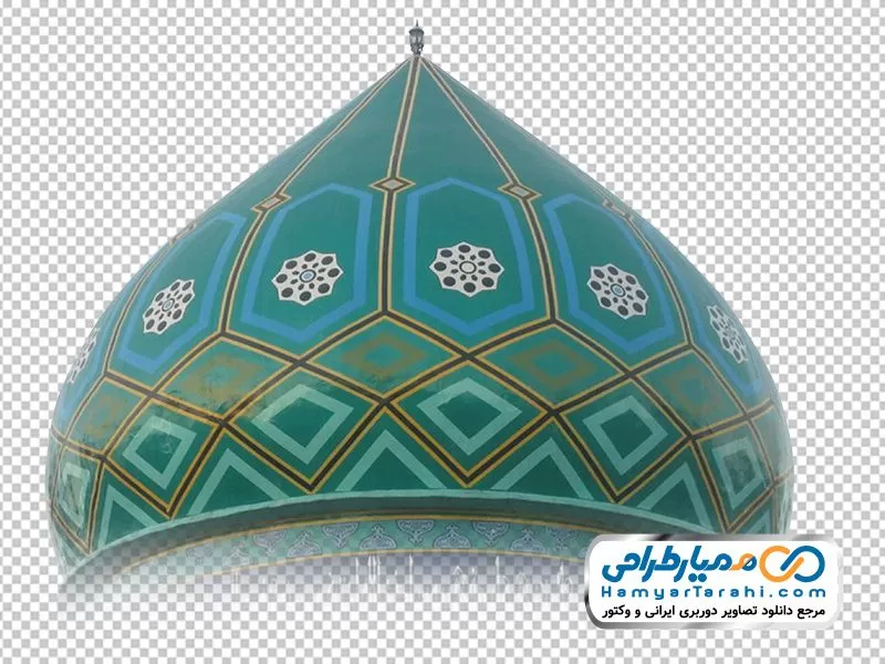 تصویر با کیفیت گنبد و گلدسته کاشیکاری مسجد دانلود دوربری گنبد و گلدسته مسجد