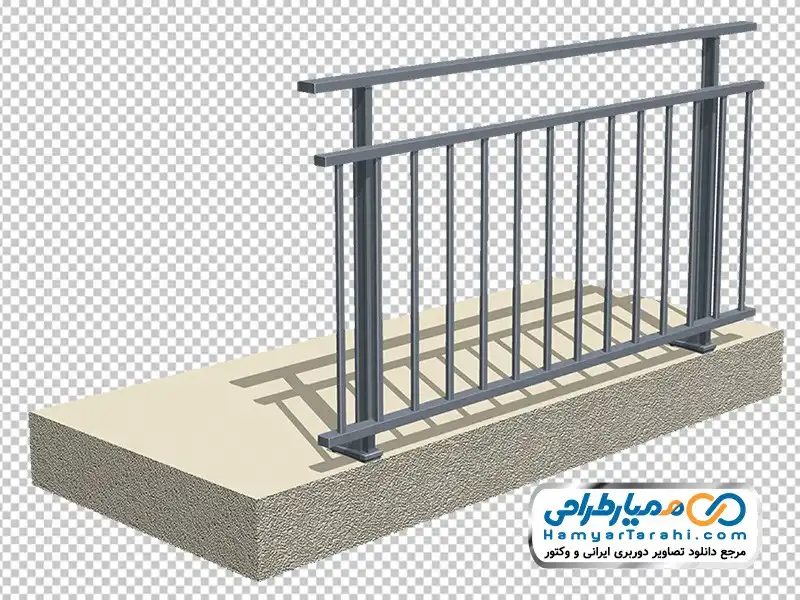تصویر دوربری نرده آهنی تصویر با کیفیت نرده آهنی