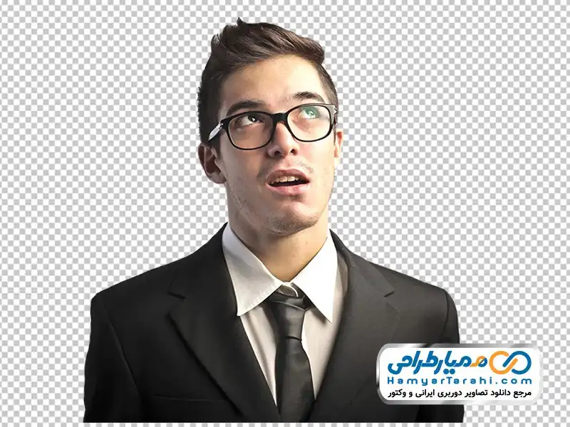 عکس مرد جوان با عینک دانلود تصویر با کیفیت مرد با عینک