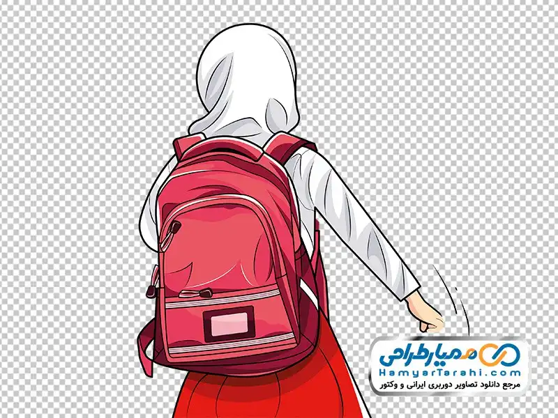 تصویر png دانش آموز دختر دانلود تصویر وکتوری دانش آموز دختر