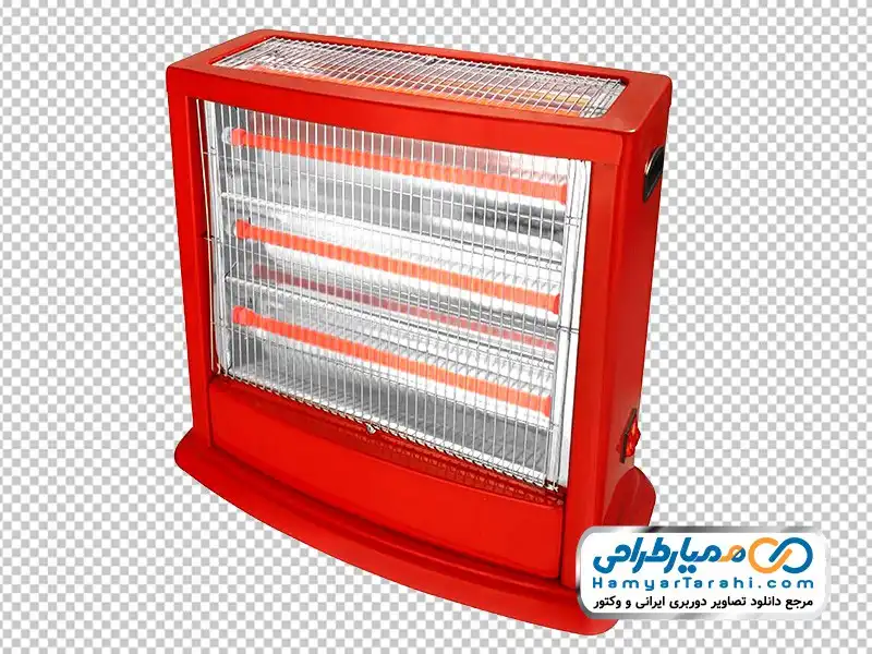 عکس دوربری شده بخاری برقی با 3 المنت دانلود عکس png بخاری برقی با 3 المنت