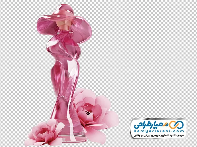 دانلود دوربری شیشه عطر و گل تصویر png شیشه عطر و گل