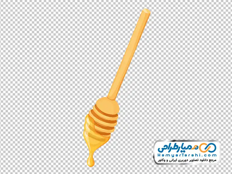 تصویر با کیفیت قاشق عسل خوری تصویر وکتوری قاشق عسل خوری
