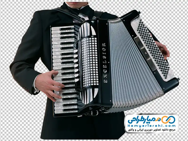 عکس با کیفیت مرد در حال نواختن آکاردئون دانلود تصویر با کیفیت مرد در حال نواختن آکاردئون