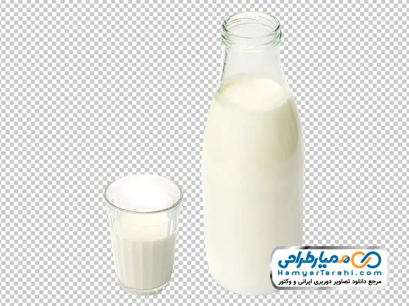 تصویر png بطری شیشه ای و لیوان شیر تصویر با کیفیت بطری شیشه ای و لیوان شیر با فرمت png
