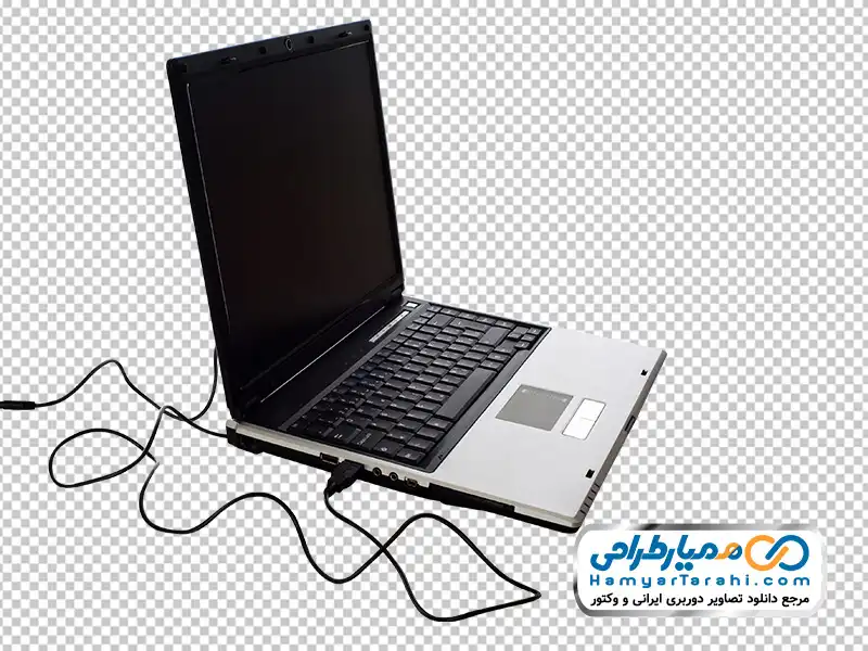 تصویر با کیفیت لپ تاپ با سیم شارژر دانلود عکس با کیفیت لپ تاپ با سیم شارژر