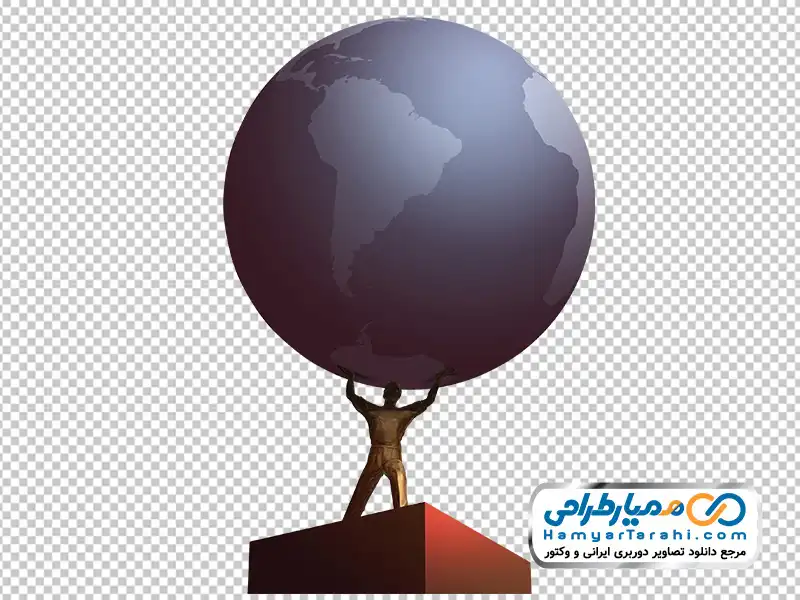 تصویر وکتوری تندیس کره زمین روی دست مرد با فرمت png دانلود تصویر وکتوری تندیس کره زمین روی دست مرد