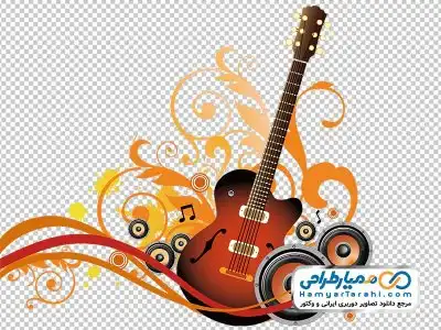 دوربری گیتار الکتریکی و بلندگو