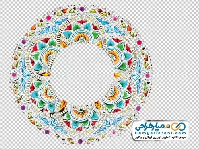 وکتور کادر دایره ای گل