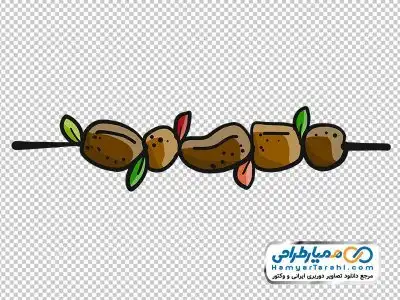 تصویر وکتوری سیخ کباب چنجه
