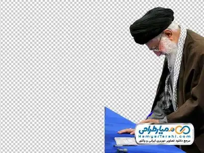 تصویر با کیفیت مقام معظم رهبری در حال نوشتن رای
