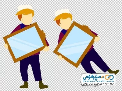 دانلود تصویر png مرد با لباس محلی و آینه