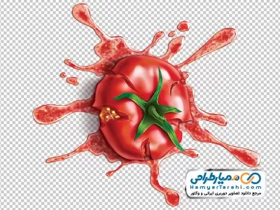 تصویر png گوجه له شده