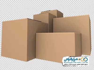 تصویر png جعبه های کارتن