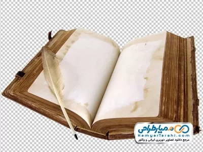 دانلود دوربری دفتر یادداشت قدیمی و قلم