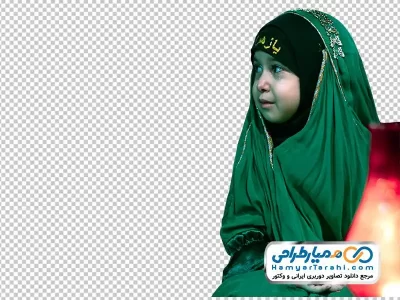 تصویر با کیفیت دختر بچه گریان با شمع