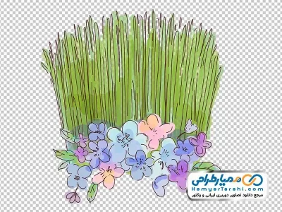 تصویر وکتوری سبزه عید نوروز