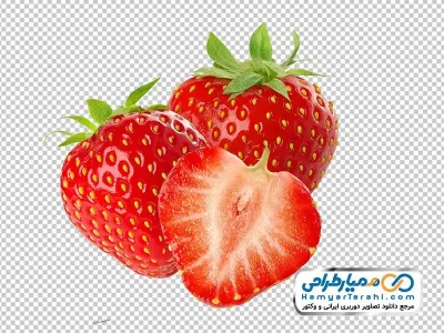 تصویر با کیفیت توت فرنگی با فرمت png