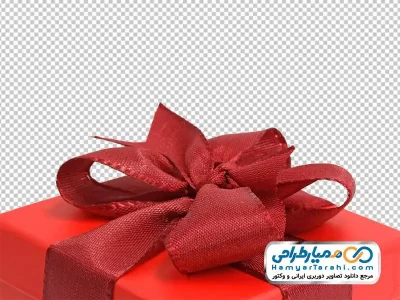 دانلود تصویر png جعبه کادو قرمز
