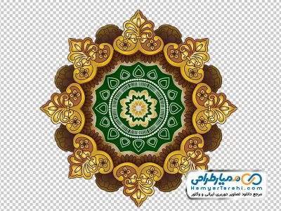 تصویر png تذهیب طرح شمسه