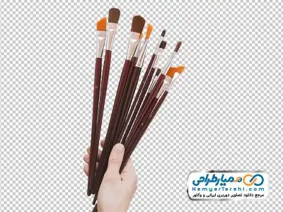 دوربری تصویر ست قلمو گریم