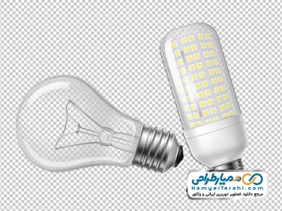 دانلود تصویر وکتوری لامپ کم مصرف