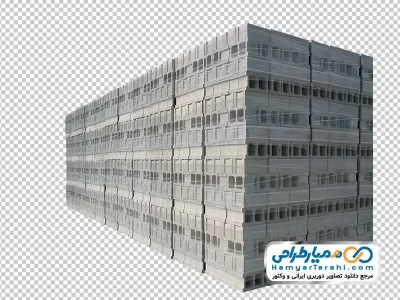 تصویر با کیفیت بلوک بتنی