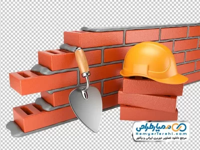 دانلود تصویر وکتوری دیوار آجری ساختن