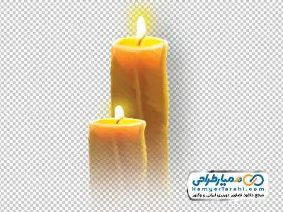 تصویر png شمع روشن