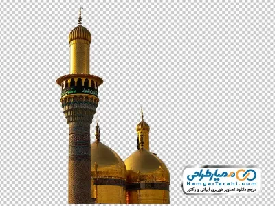 تصویر دوربری گنبد و گلدسته کاظمین