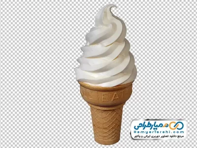 عکس png بستنی قیفی ساده