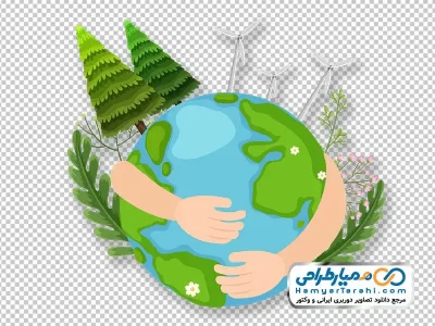 تصویر با کیفیت کره زمین در آغوش