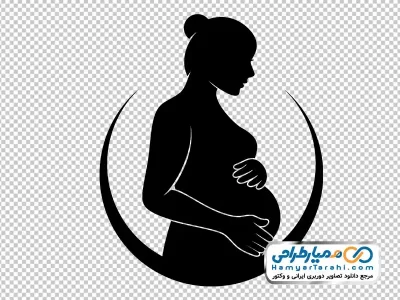 دانلود تصویر وکتوری خانم باردار
