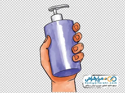 دانلود تصویر وکتوری دست و مایع دستشویی
