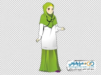 دانلود تصویر وکتوری خانم دکتر