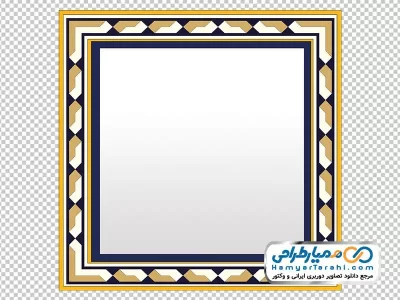 تصویر قاب با حاشیه اسلیمی