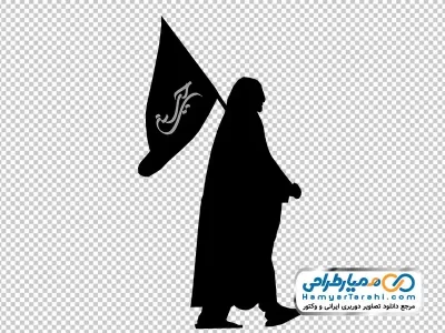 دانلود عکس وکتوری خانم در پیاده‌روی اربعین