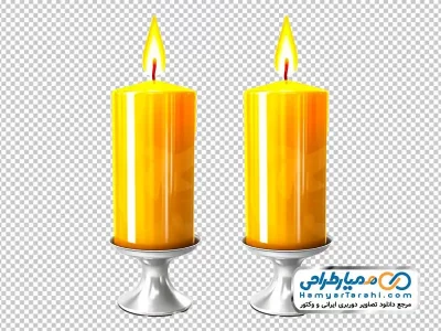فایل png شمع های روشن