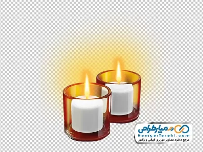 دانلود تصویر با کیفیت شمع در شیشه وارمری