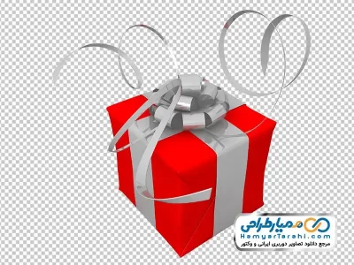 تصویر جعبه کادو قرمز