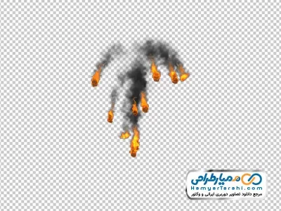 دانلود تصویر png پرتاب گدازه های آتش