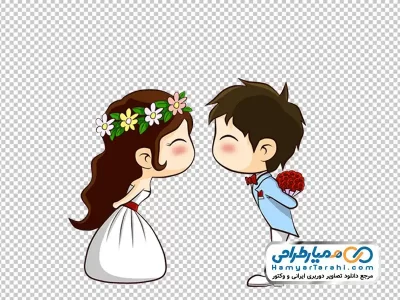 نقاشی عروس و داماد