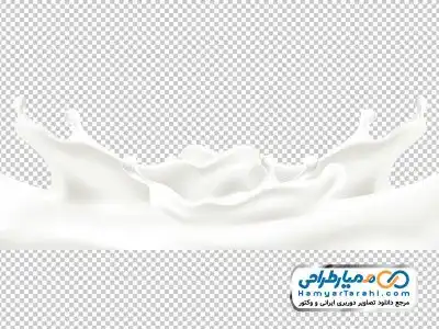 تصویر دوربری پاشش شیر
