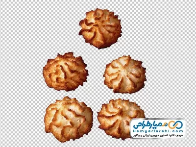تصویر با کیفیت شیرینی نارگیلی