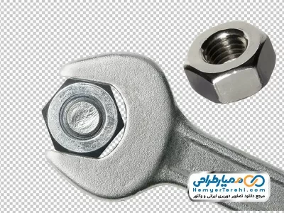 عکس با کیفیت آچار و مهره با فرمت png