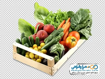 تصویر png صندوق میوه و سبزیجات