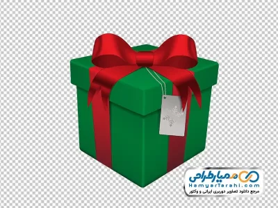 عکس با کیفیت جعبه کادو سبز