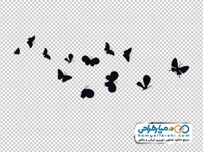 آیکون پروانه در حال پرواز با فرمت png