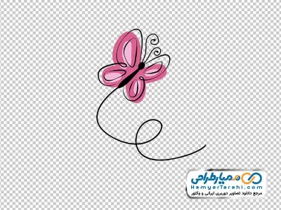 دانلود عکس وکتوری پروانه با فرمت png